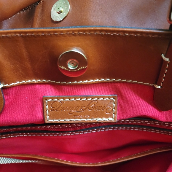 Dooney and Bourke Ostrich Large Barlow Bag - Caramel - Picture 6 of 13